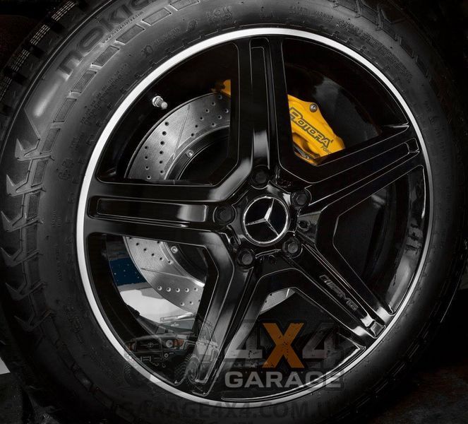 Посилена задня гальмівна система ROTORA для Mercedes-Benz G-CLASS W464 (4-х поршнева, червоні супорта) RFK647.01AS фото