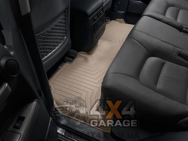 Бежеві гумові килими WeatherTech до салону Lexus LX 2008+ (Задній ряд) 451572 фото