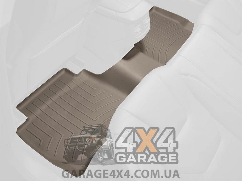 Бежеві гумові килими WeatherTech до салону Lexus LX 2008+ (Задній ряд) 451572 фото