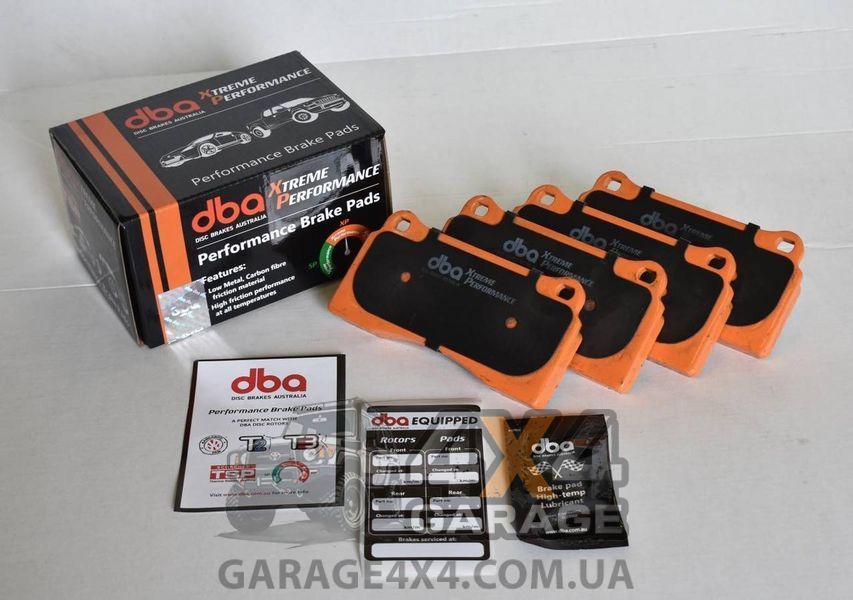 Передние тормозные колодки DBA Xtreme Performance для Toyota Land Cruiser Prado 120 (2003 - 2009)