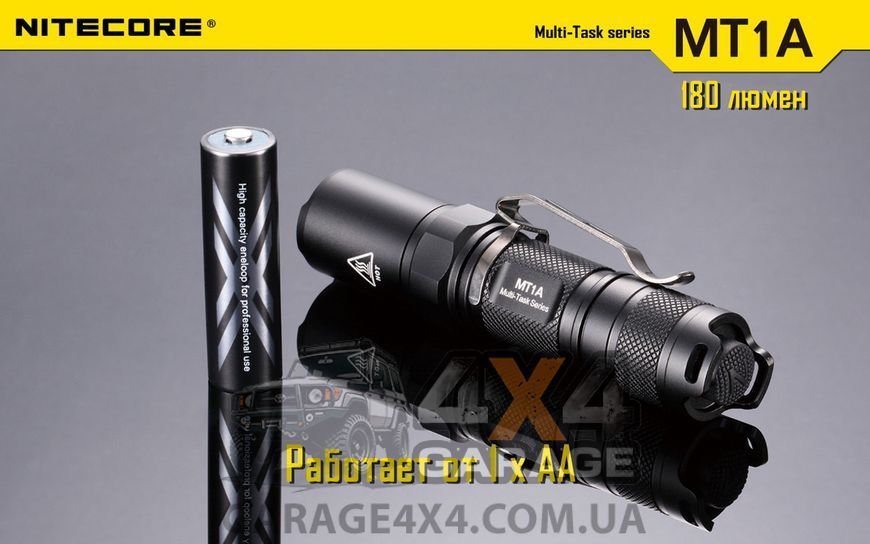 Ліхтар Nitecore MT1A (Cree XP-G2 R5, 180 люменів, 6 режимів, 1xAA) 1870743556 фото