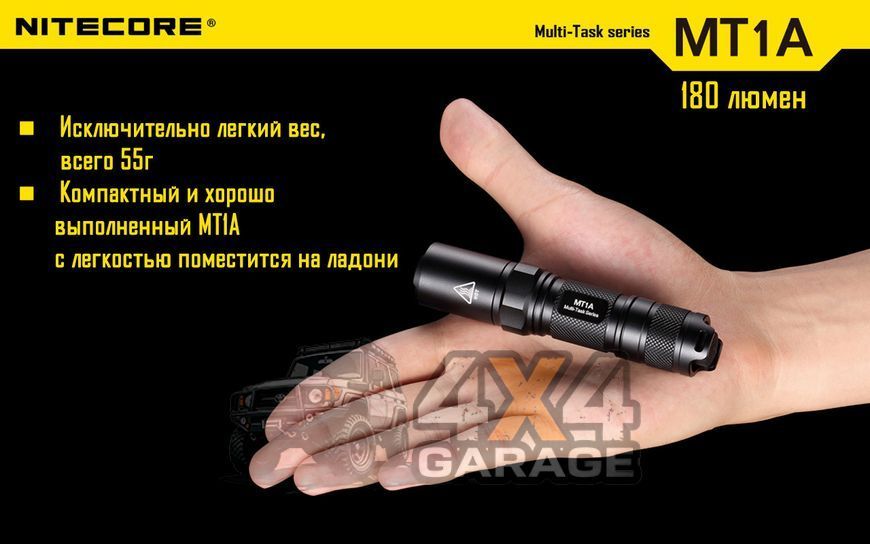 Ліхтар Nitecore MT1A (Cree XP-G2 R5, 180 люменів, 6 режимів, 1xAA) 1870743556 фото