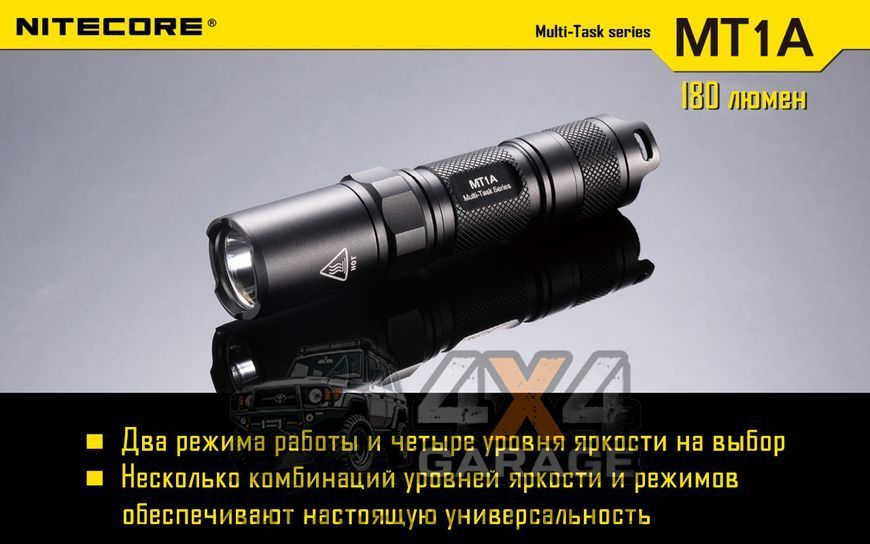 Ліхтар Nitecore MT1A (Cree XP-G2 R5, 180 люменів, 6 режимів, 1xAA) 1870743556 фото