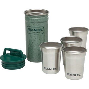 Набор Stanley Adventure Combo (футляр-фляга (0,59л) + 4 рюмки), зеленый 1870743686 фото