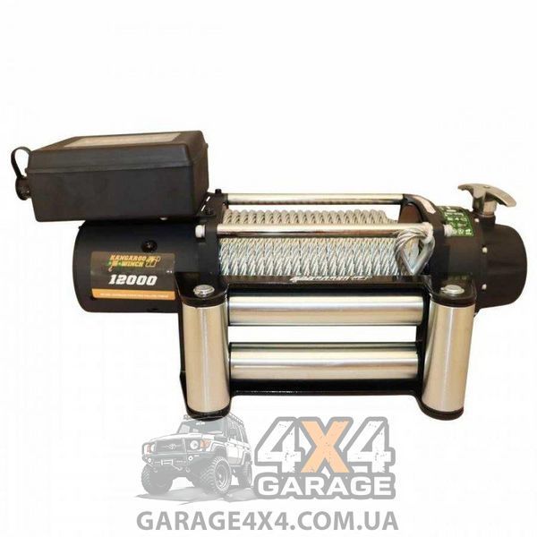Лебедка для эвакуатора KangarooWinch 12000lbs (24В, Стальной трос) K12000-24V фото