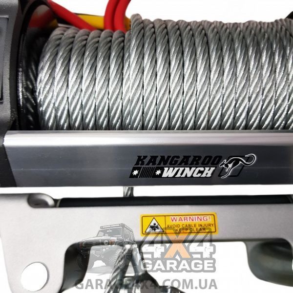 Лебедка для внедорожника 12 Вольт KangarooWinch 12500 Extreme (Стальной трос / 5670 кг) K12500XT фото
