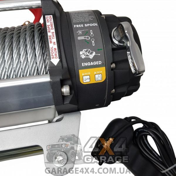 Лебедка для внедорожника 12 Вольт KangarooWinch 12500 Extreme (Стальной трос / 5670 кг) K12500XT фото