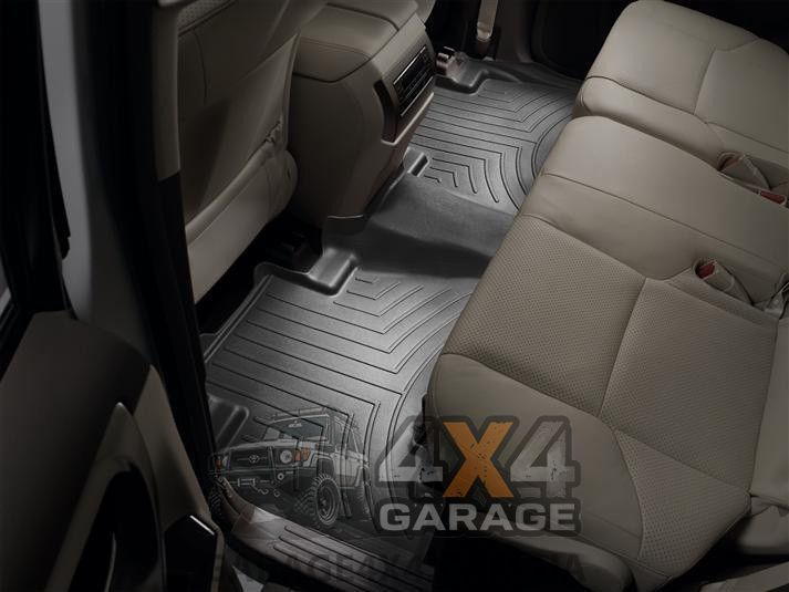 Чорні гумові килимки WeatherTech на задній ряд Lexus GX 2010+ 442862 фото
