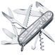 Ніж складаний, мультитул Victorinox Huntsman (91 мм, 15 функцій), срібний прозр. 1.3713.Т7 1870744656 фото 1