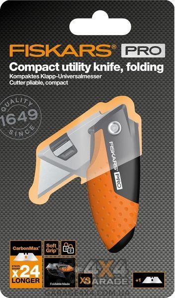 Компактный складной нож Fiskars CarbonMax (1062939) 1062939 фото