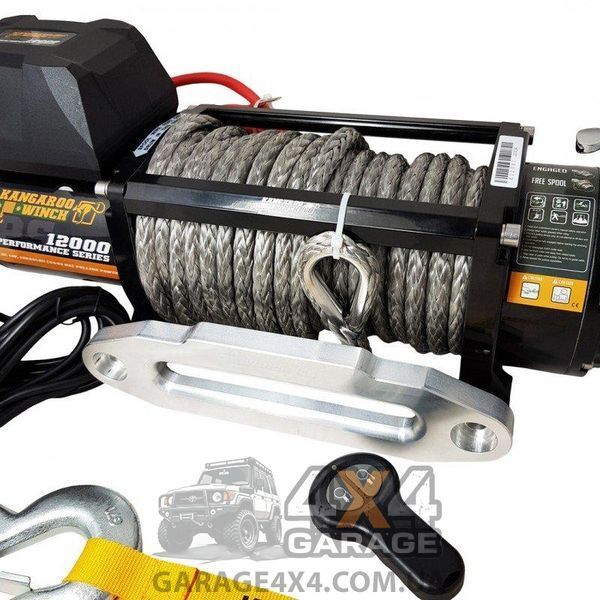 Электрическая лебедка для внедорожника KangarooWinch 12000 Perfomance Series (Синтетический трос / 5443 кг) K12000SR-PS-12V фото