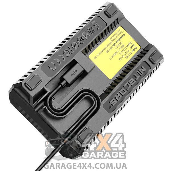 Зарядний пристрій Nitecore FX2 PRO для акумуляторів Fujifilm (NP-T125) 1984648970 фото