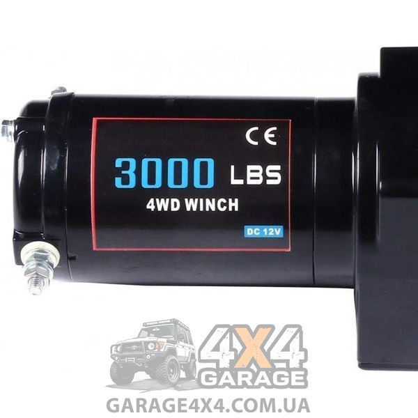 Лебедка для квадроцикла Electric Winch 3000lbs (Стальной трос / 12В) EW3000 фото