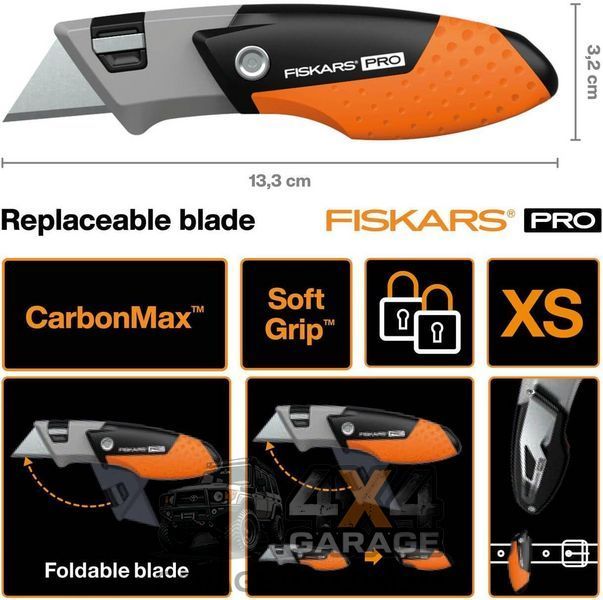 Компактный складной нож Fiskars CarbonMax (1062939) 1062939 фото