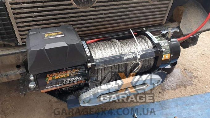Электрическая лебедка для внедорожника KangarooWinch 12000 Perfomance Series (Синтетический трос / 5443 кг) K12000SR-PS-12V фото