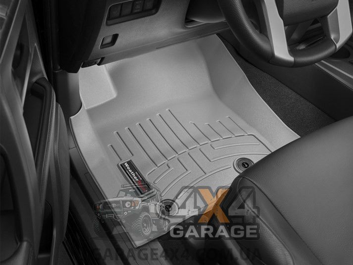 Сірі гумові килимки WeatherTech в салоні Lexus GX 2014+ (Перідні / пара) 464931 фото