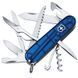 Ніж складаний, мультитул Victorinox Huntsman (91 мм, 15 функцій), синій прозр. 1.3713.Т2 1870744657 фото 1