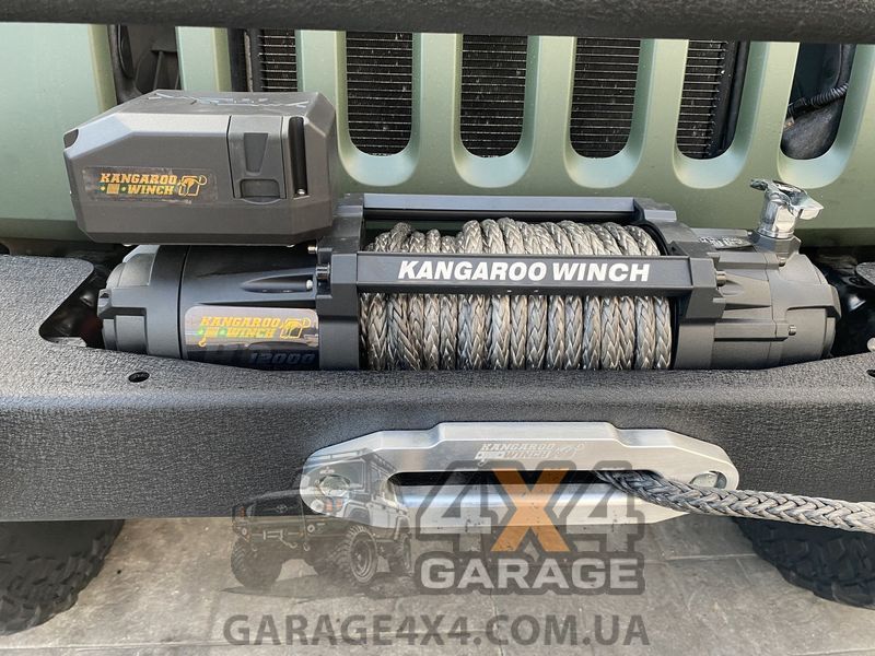 Электрическая лебедка для внедорожника KangarooWinch 12000 Perfomance Series (Синтетический трос / 5443 кг) K12000SR-PS-12V фото