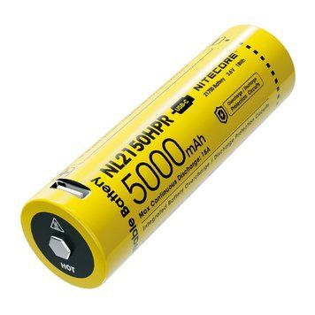 Аккумулятор литиевый Li-Ion 21700i Nitecore NL2150HPR 3.6V (5000mAh, USB Type-C), защищенный 1870750280 фото