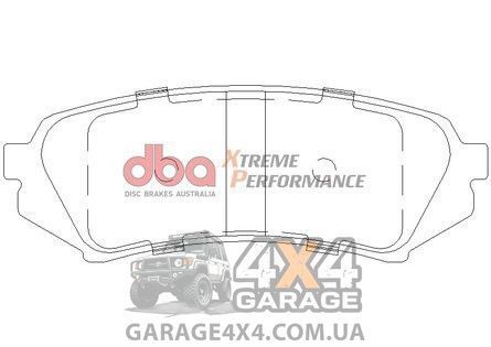 Усиленные задние тормозные колодки DBA Xtreme Performance для Lexus LX 470 (комплект) DB1383XP фото
