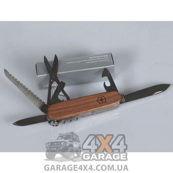 Нож складной, мультитул Victorinox Huntsman (91мм,13 функций), дерево 1.3711.63 1870747865 фото