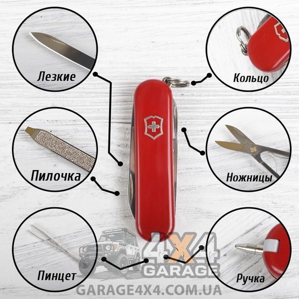 Ніж складаний, мультитул Victorinox Signature (58 мм, 7 функцій), червоний 0.6225 1870744661 фото