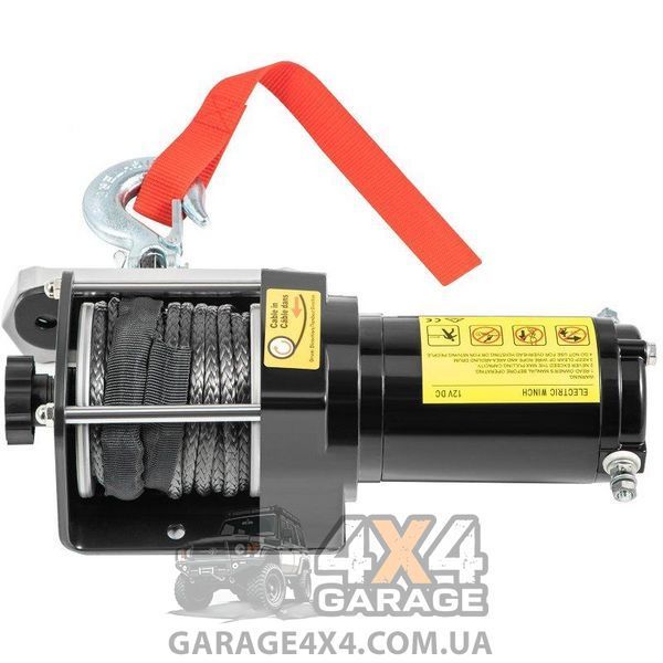 Лебедка для квадроцикла Electric Winch 3000lbs (Синтетический трос / 12В) EW3000S фото