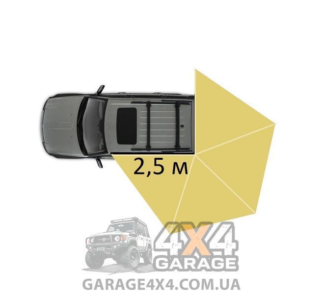Веерная автомобильная маркиза 2,5м (вылет от машины) 1082261895 фото