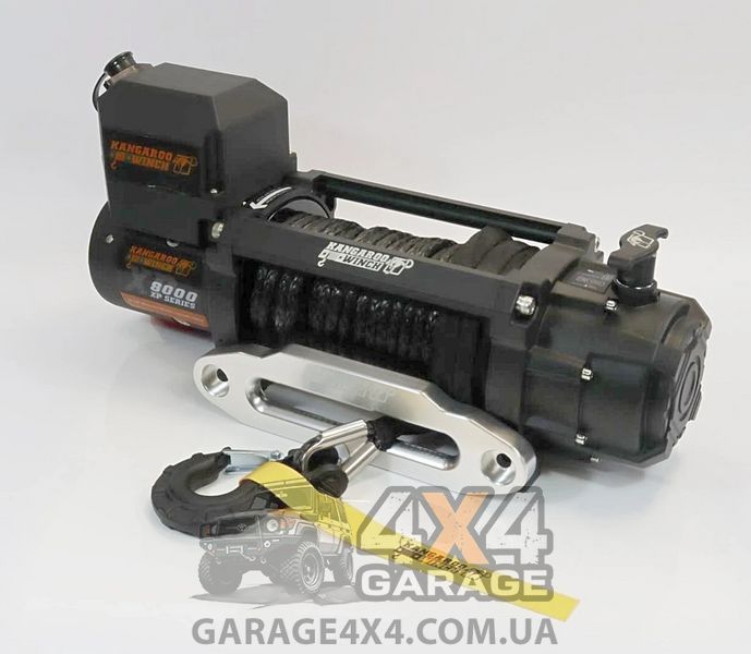 Скоростная автомобильная лебедка Kangaroowinch K8000XP (12В, Синтетический трос) K8000XP-SR фото