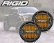 Круглые светодиодные фары желтого цвета RIGID 360 Series SAE (4 дюйма, пара) 36111 фото 1