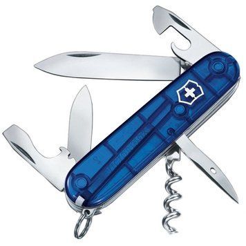 Ніж складаний, мультитул Victorinox Spartan (91 мм, 12 функцій), синій прозр. 1.3603.Т2 1870744664 фото