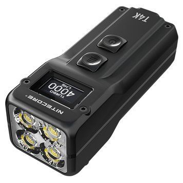 Фонарь наключный Nitecore T4K с OLED дисплеем (4xCree XP-L2, 4000 люмен, 5 режимов, USB Type-C) 1870751076 фото