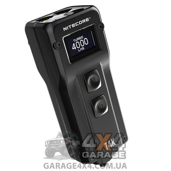 Фонарь наключный Nitecore T4K с OLED дисплеем (4xCree XP-L2, 4000 люмен, 5 режимов, USB Type-C) 1870751076 фото