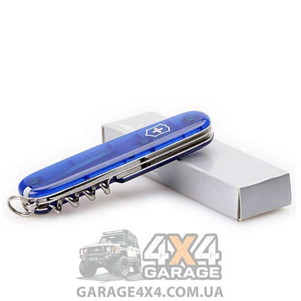 Ніж складаний, мультитул Victorinox Spartan (91 мм, 12 функцій), синій прозр. 1.3603.Т2 1870744664 фото