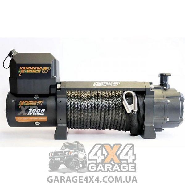 Скоростная автомобильная лебедка Kangaroowinch K7000XP (12В, Синтетический трос) K7000XP-SR фото