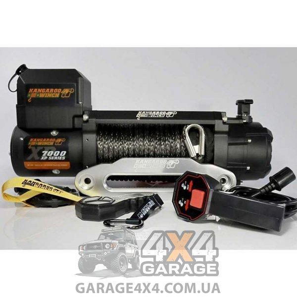 Скоростная автомобильная лебедка Kangaroowinch K7000XP (12В, Синтетический трос) K7000XP-SR фото