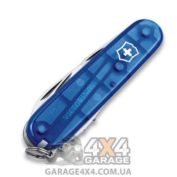 Ніж складаний, мультитул Victorinox Spartan (91 мм, 12 функцій), синій прозр. 1.3603.Т2 1870744664 фото