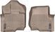 Бежевые резиновые коврики WeatherTech в салон Ford F-150 15+ (Crew Cab, SuperCab) 456971 фото 1