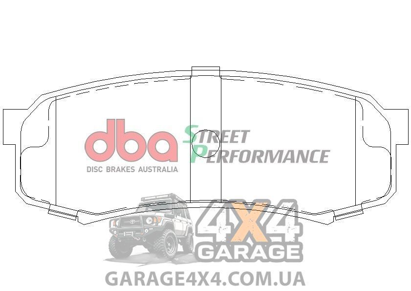 Задние тормозные колодки DBA Street Performance для Toyota Land Cruiser Prado 150 DB1200SP фото