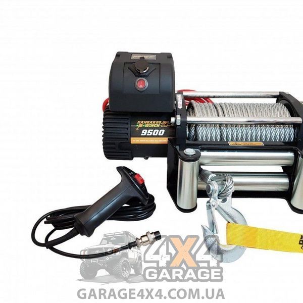 Автомобильная скоростная лебедка 12В Kangaroowinch 9500 Speed (4309 кг / Стальной трос) K9500-speed фото