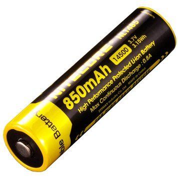 Аккумулятор литиевый Li-Ion 14500 Nitecore NL1485 (850mAh), защищенный 1870748126 фото