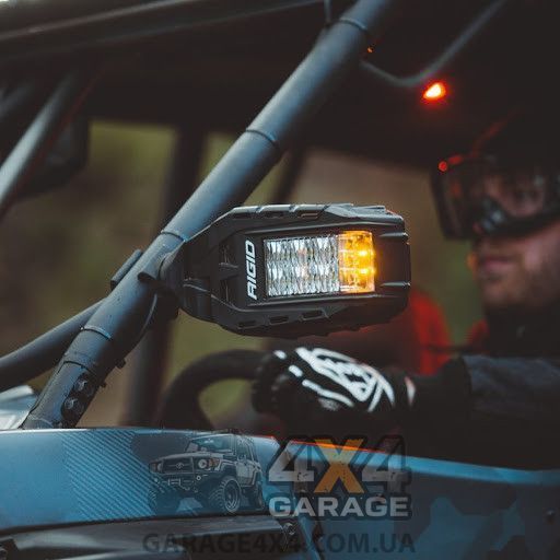 RIGID Reflect &mdash; зеркала заднего вида с встроенными фарами и поворотниками (для ATV и UTV) 640111 фото