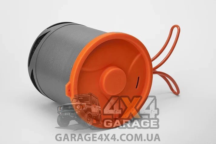 Походный котелок с силиконовой крышкой для кипячения воды и приготовления пищи (Алюминий / 1 литр) FMC-XK6 фото