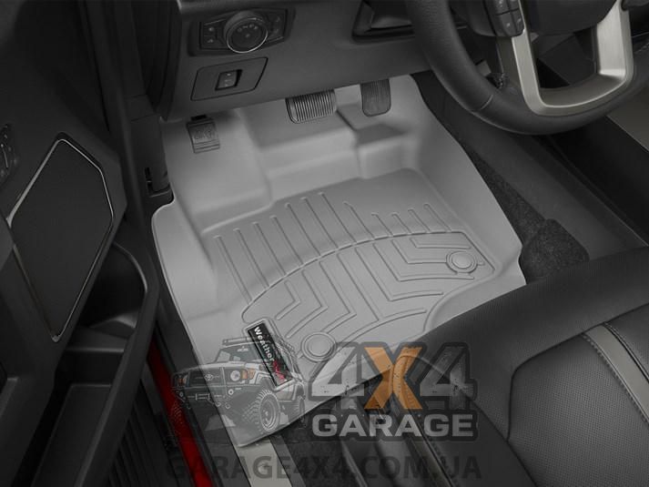 Серые грязезащитные коврики WeatherTech в салон Ford F-150 15+ (Crew Cab, SuperCab) 466971 фото