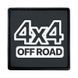Патч ПВХ на липучці "Off-Road 4x4" (45 х 45мм). TP3851 фото 1