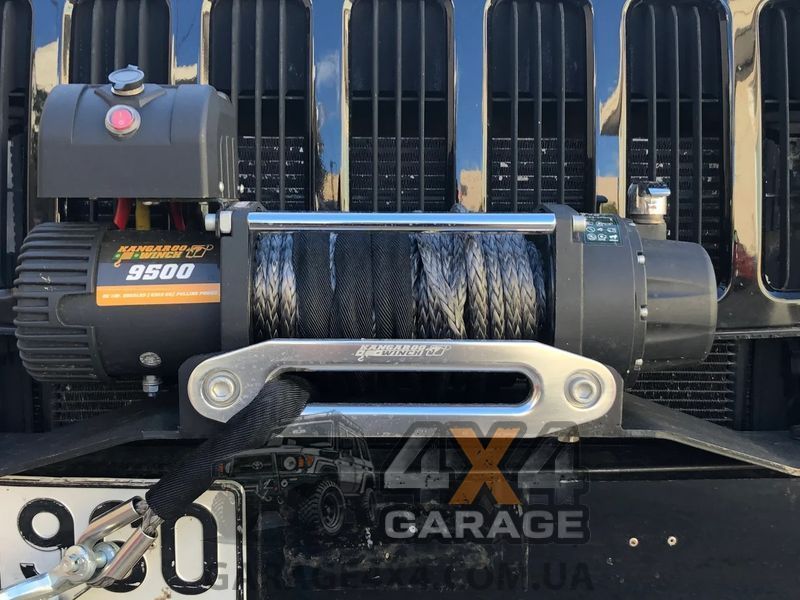 Автомобильная скоростная лебедка 12В Kangaroowinch 9500 Speed (4309 кг / Синтетический трос) K9500-SR-speed фото