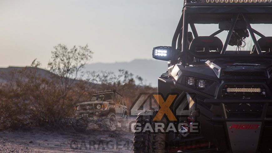 RIGID Reflect &mdash; зеркала заднего вида с встроенными фарами и поворотниками (для ATV и UTV) 640111 фото