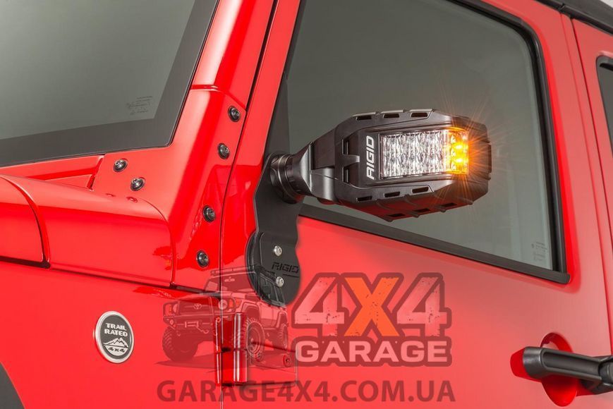 RIGID Reflect &mdash; зеркала заднего вида с встроенными фарами и поворотниками (для ATV и UTV) 640111 фото