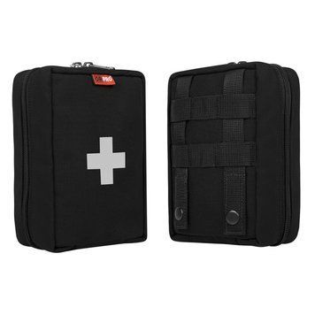Прочный тактический подсумок - аптечка с креплением MOLLE (Черный / 180х125х85 мм) TP0174 фото