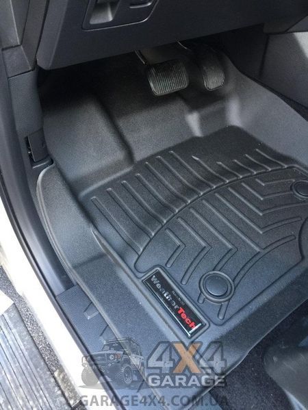 Передние грязезащитные резиновые коврики WeatherTech в салон Ford F-150 15+ (Crew Cab, SuperCab) 446971 фото
